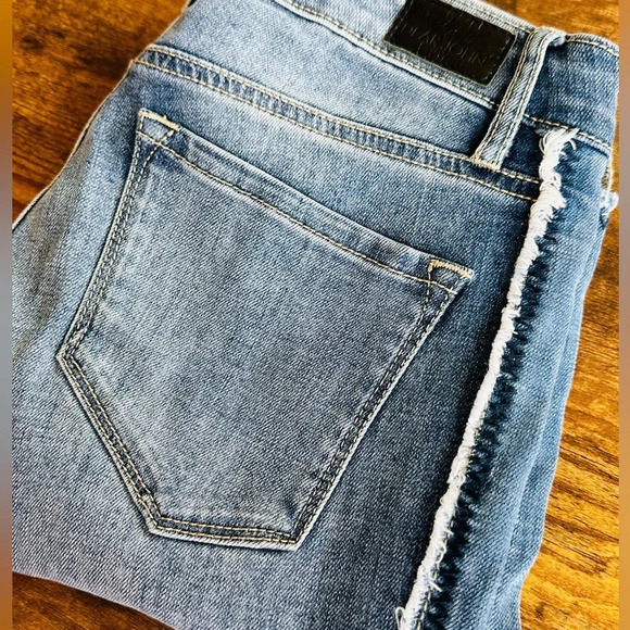 Dear John Denim Skinny Jeans with Raw Hem and Trim - Size 25 - Picture 15 of 15